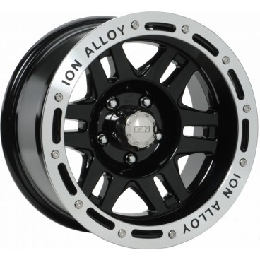 Llanta ION ALLOY 133 16x8 5x120 Black Machined